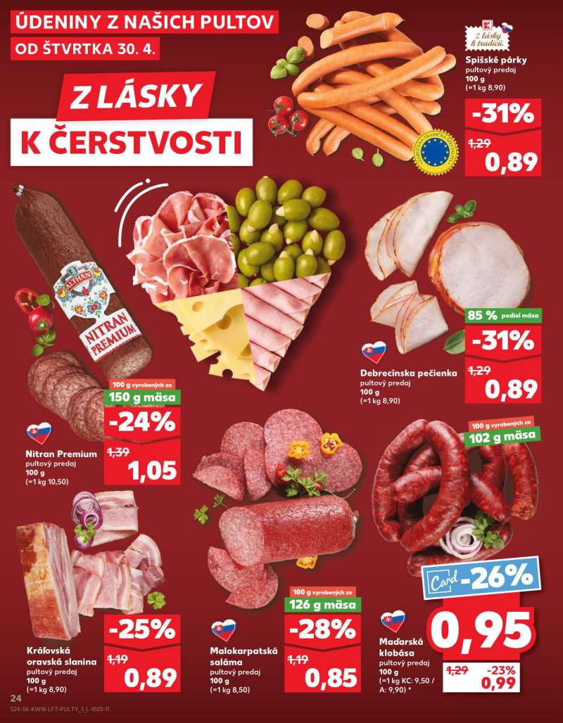 Kaufland Szlovákia Akciós Újság 24 oldal
