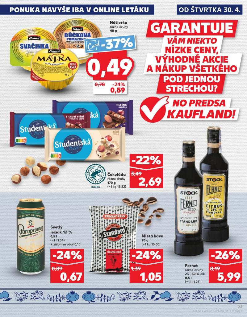 Kaufland Szlovákia Akciós Újság 33 oldal