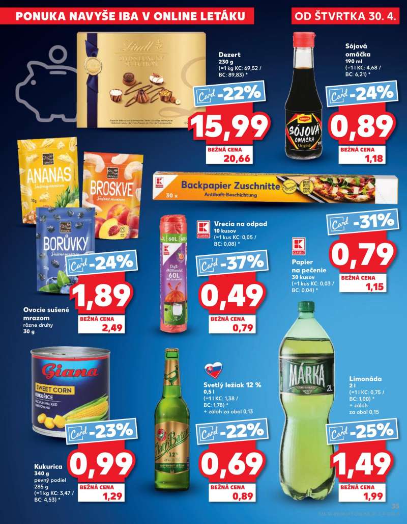 Kaufland Szlovákia Akciós Újság 35 oldal