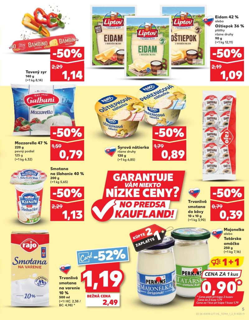 Kaufland Szlovákia Akciós Újság 5 oldal