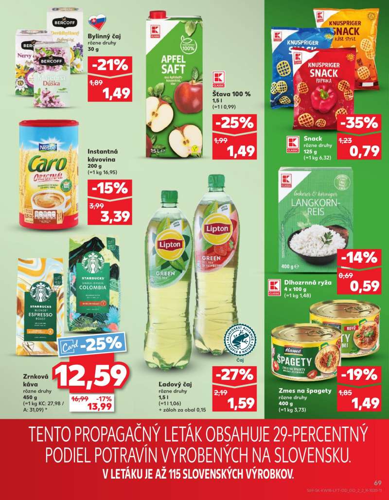 Kaufland Szlovákia Akciós Újság 69 oldal