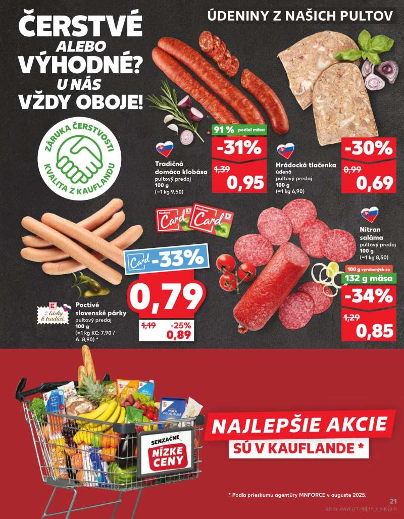 Kaufland Szlovákia Akciós Újság 21 oldal