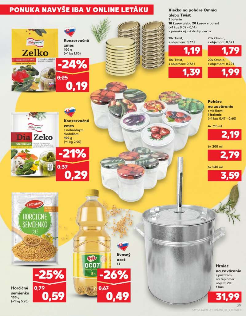 Kaufland Szlovákia Akciós Újság 39 oldal