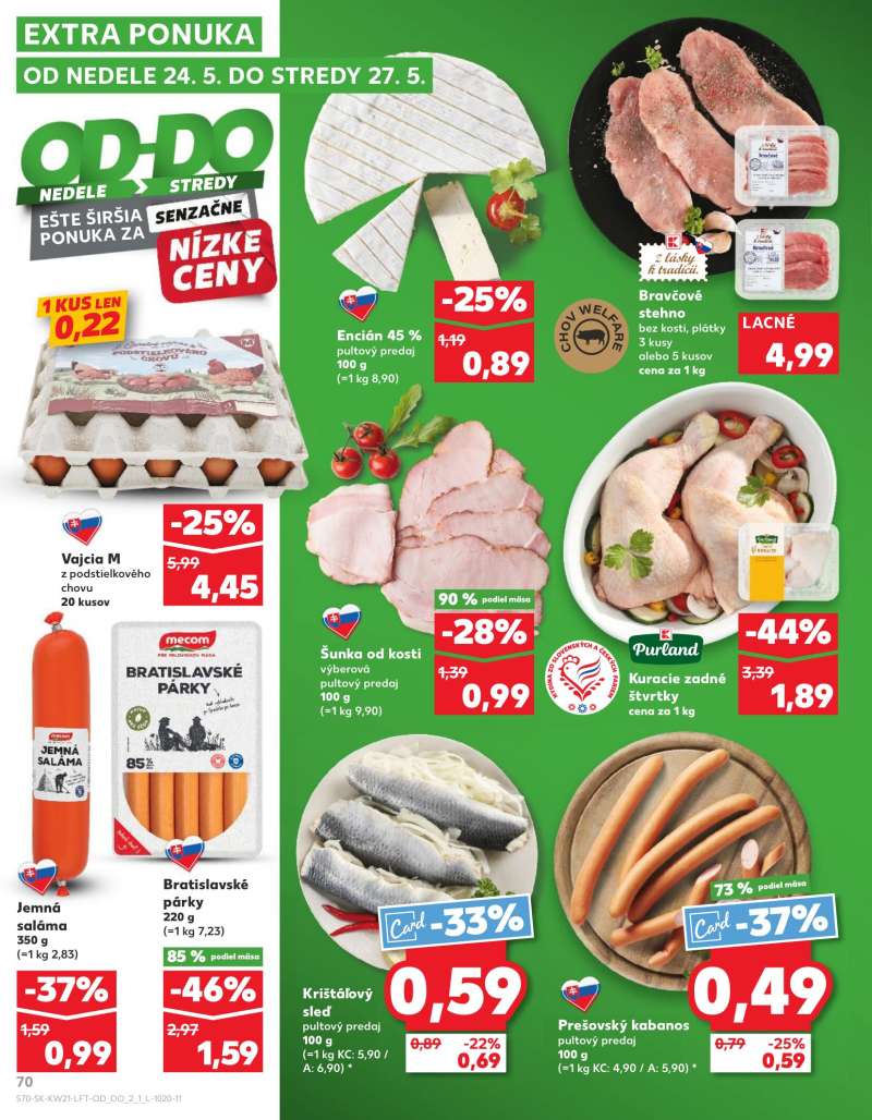 Kaufland Szlovákia Akciós Újság 70 oldal