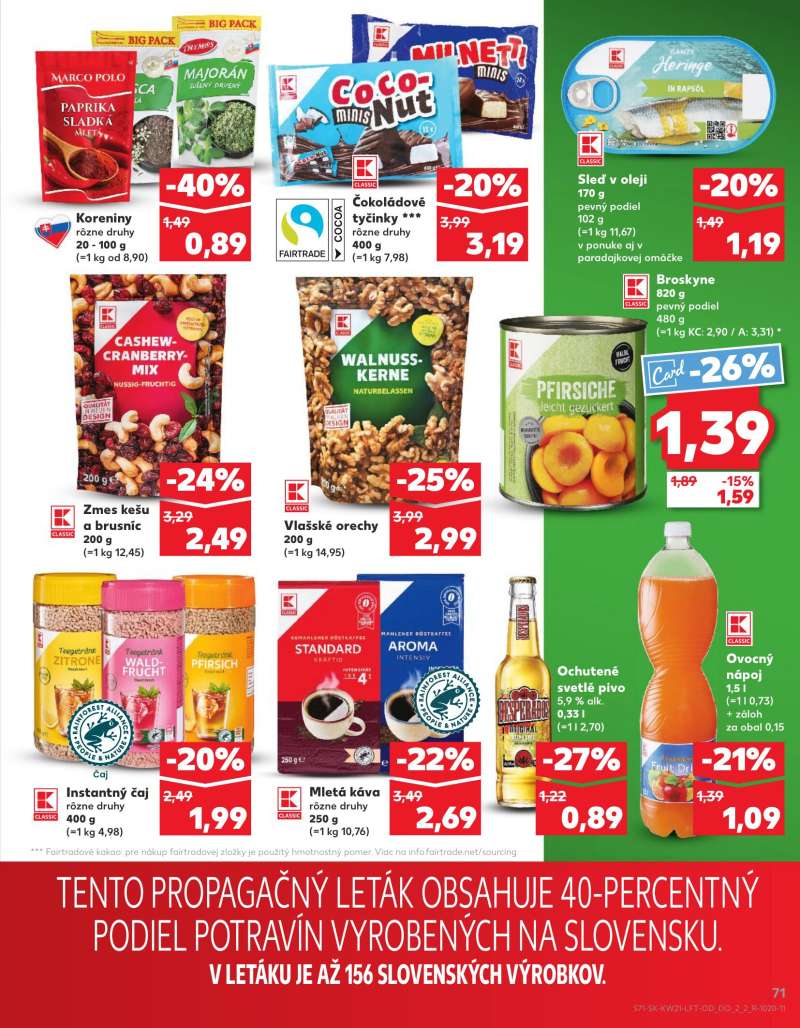 Kaufland Szlovákia Akciós Újság 71 oldal