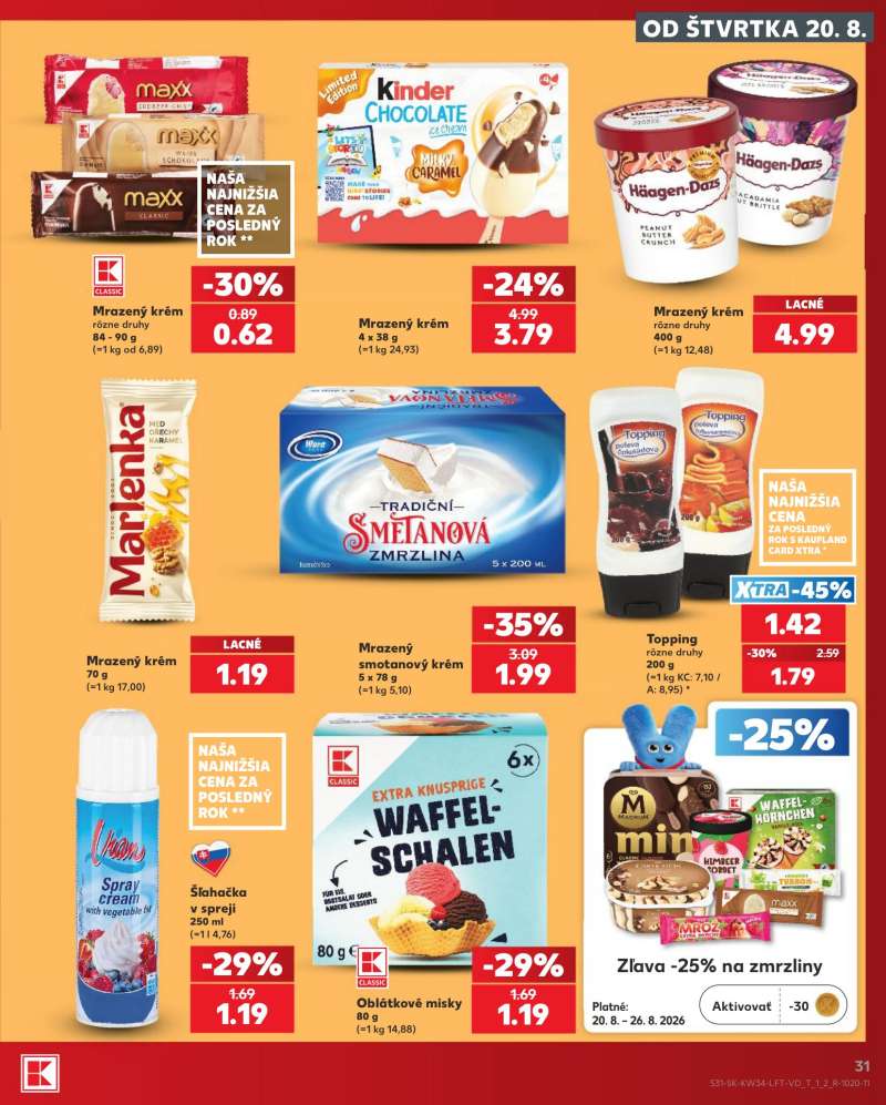 Kaufland Szlovákia Akciós Újság 31 oldal
