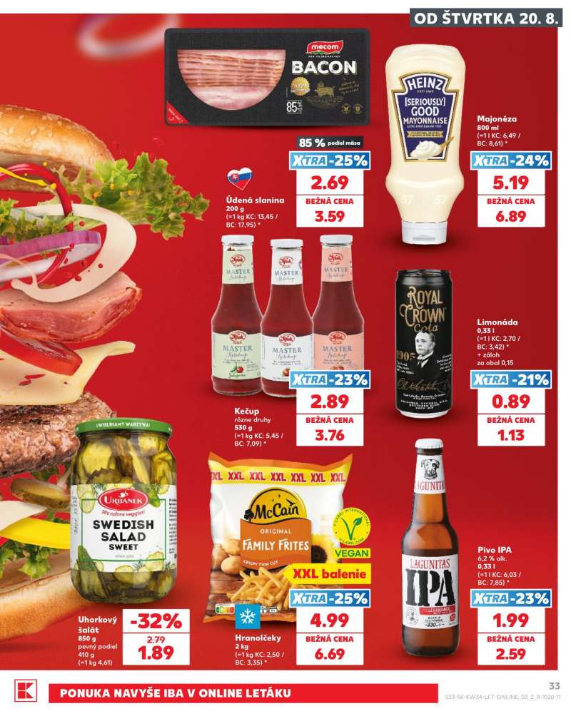 Kaufland Szlovákia Akciós Újság 33 oldal