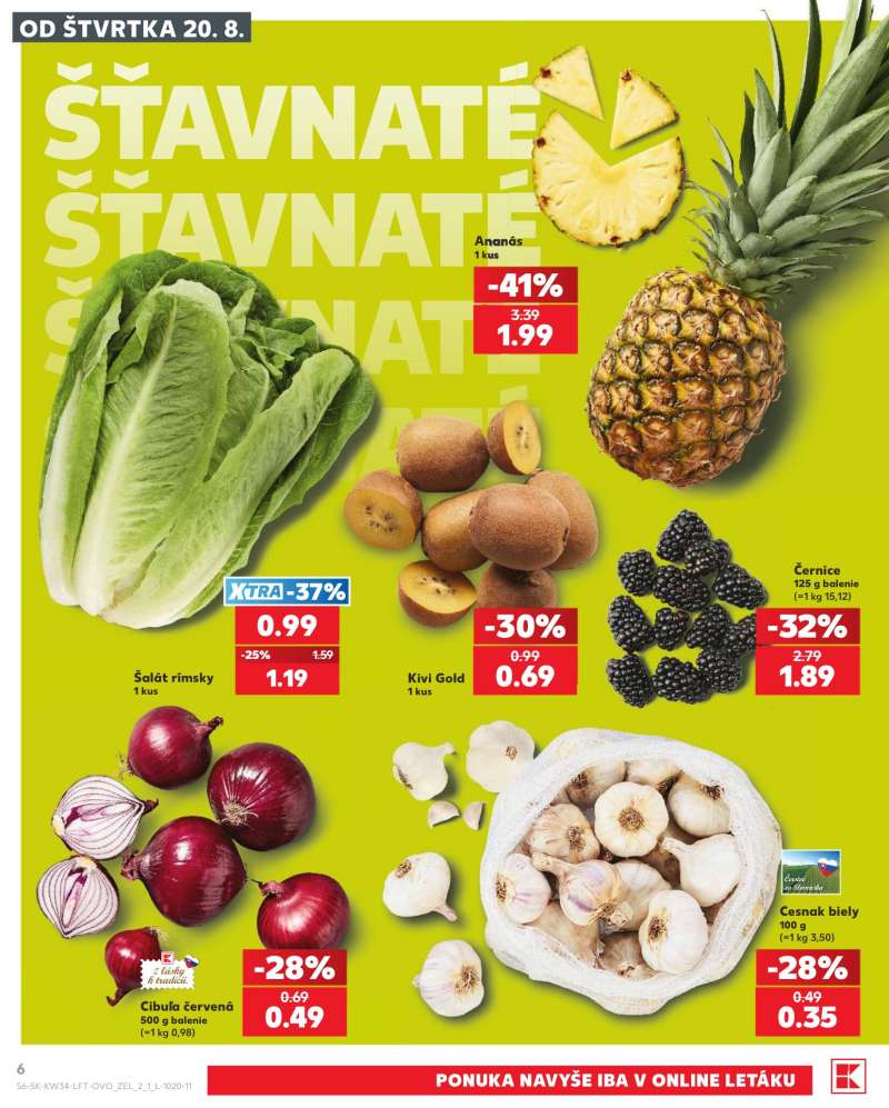 Kaufland Szlovákia Akciós Újság 6 oldal