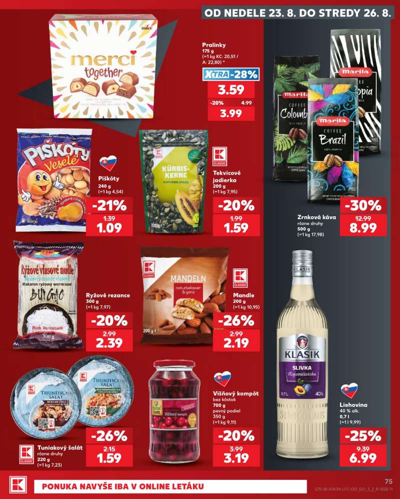 Kaufland Szlovákia Akciós Újság 75 oldal