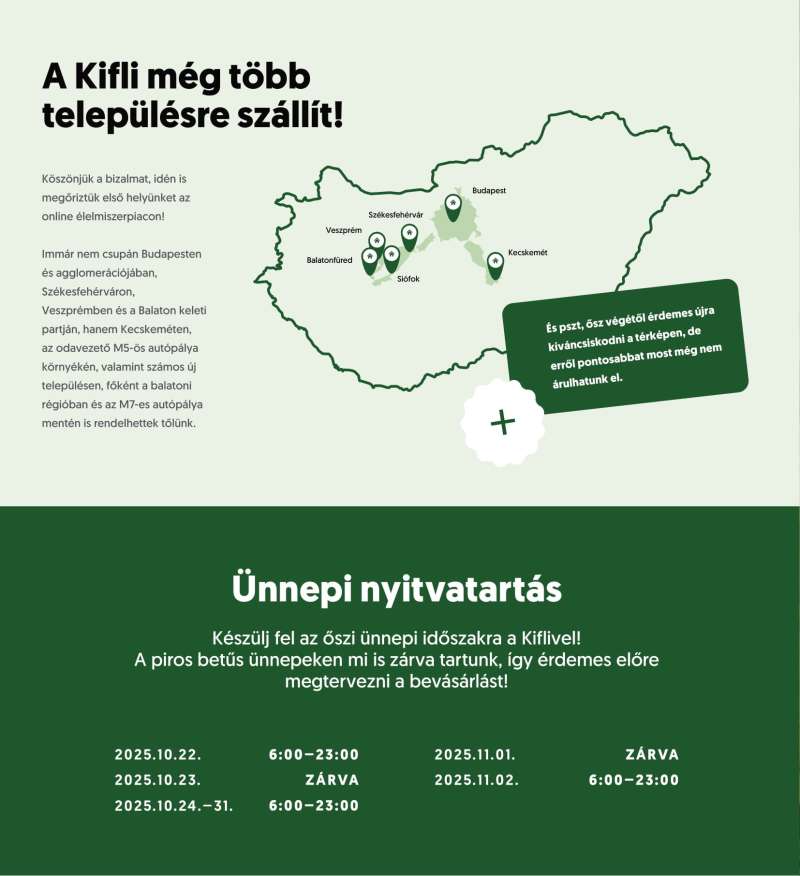 Kifli.hu Akciós Újság 2 oldal