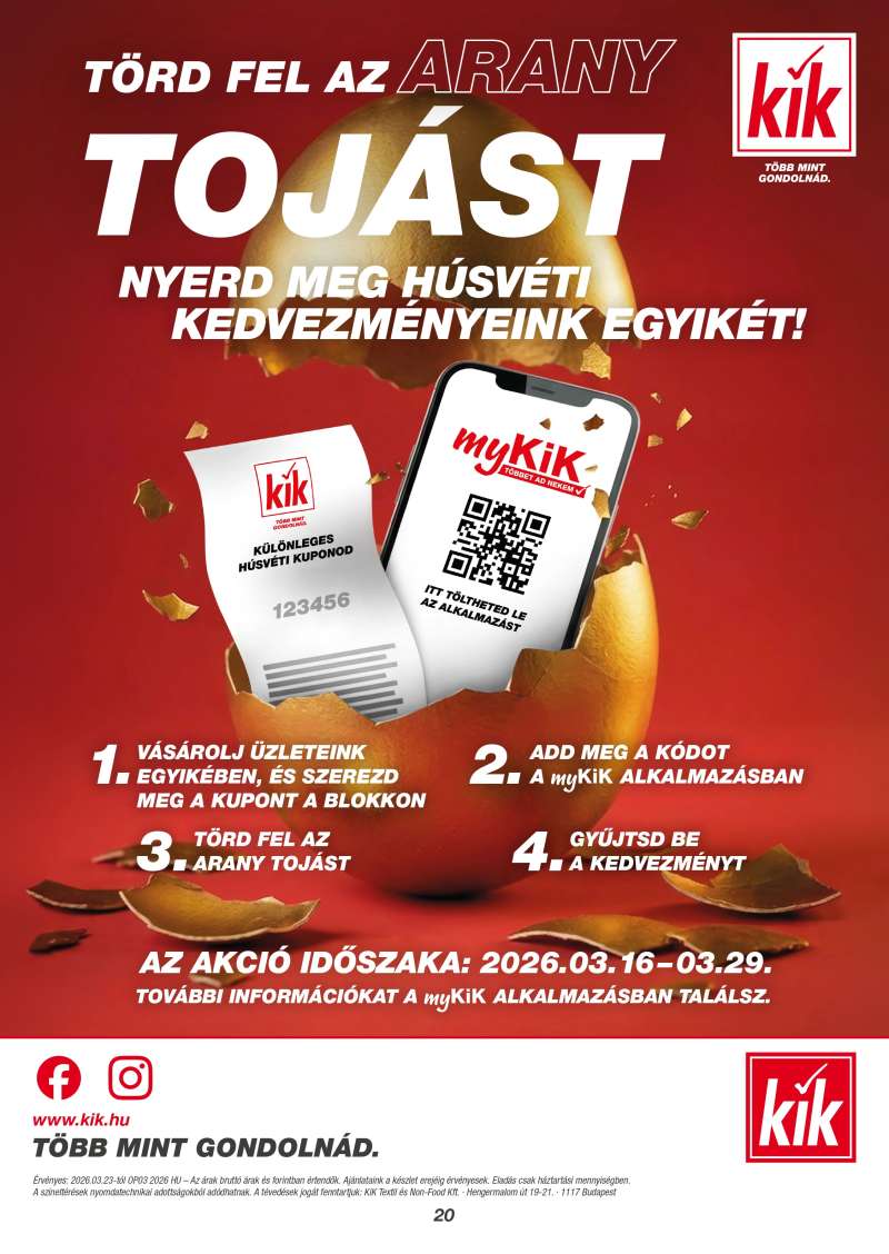 Kik Akciós Újság 20 oldal