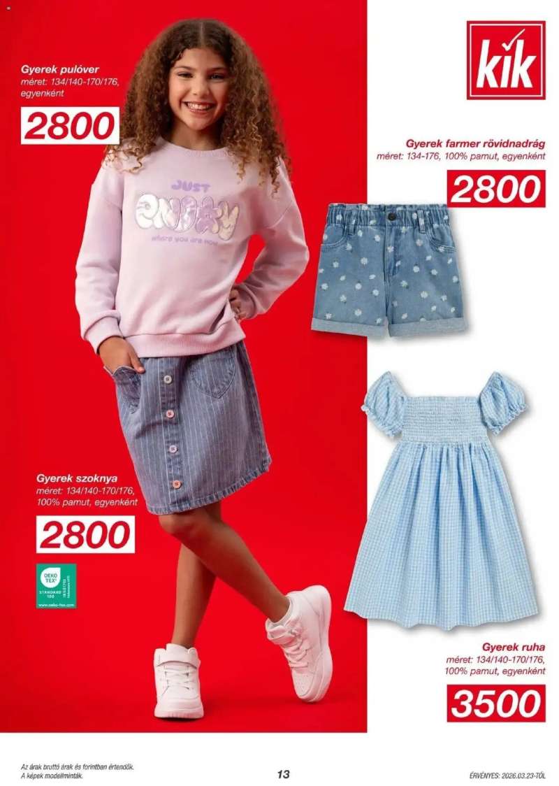 Kik KiK újság érvényessége 2026.03.29-ig 13 oldal