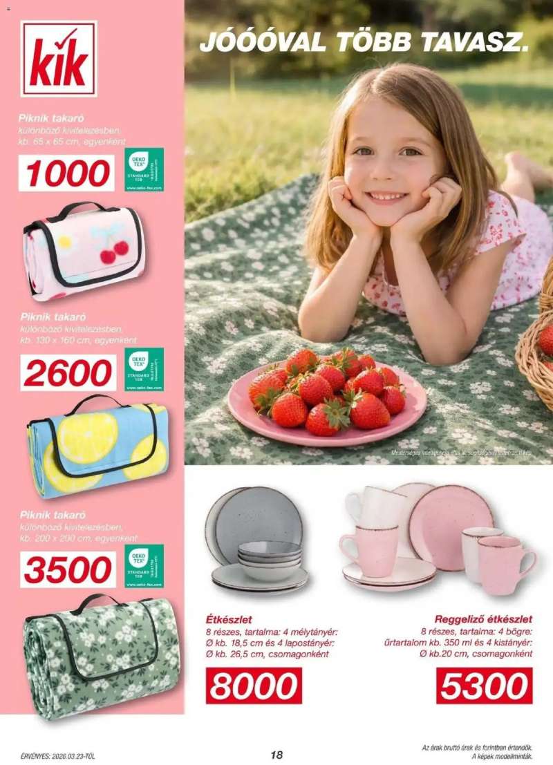 Kik KiK újság érvényessége 2026.03.29-ig 18 oldal