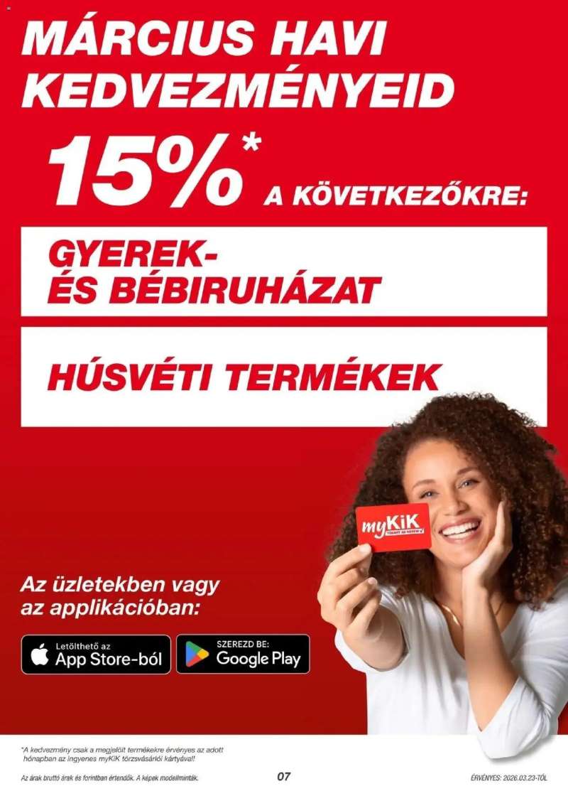 Kik KiK újság érvényessége 2026.03.29-ig 7 oldal