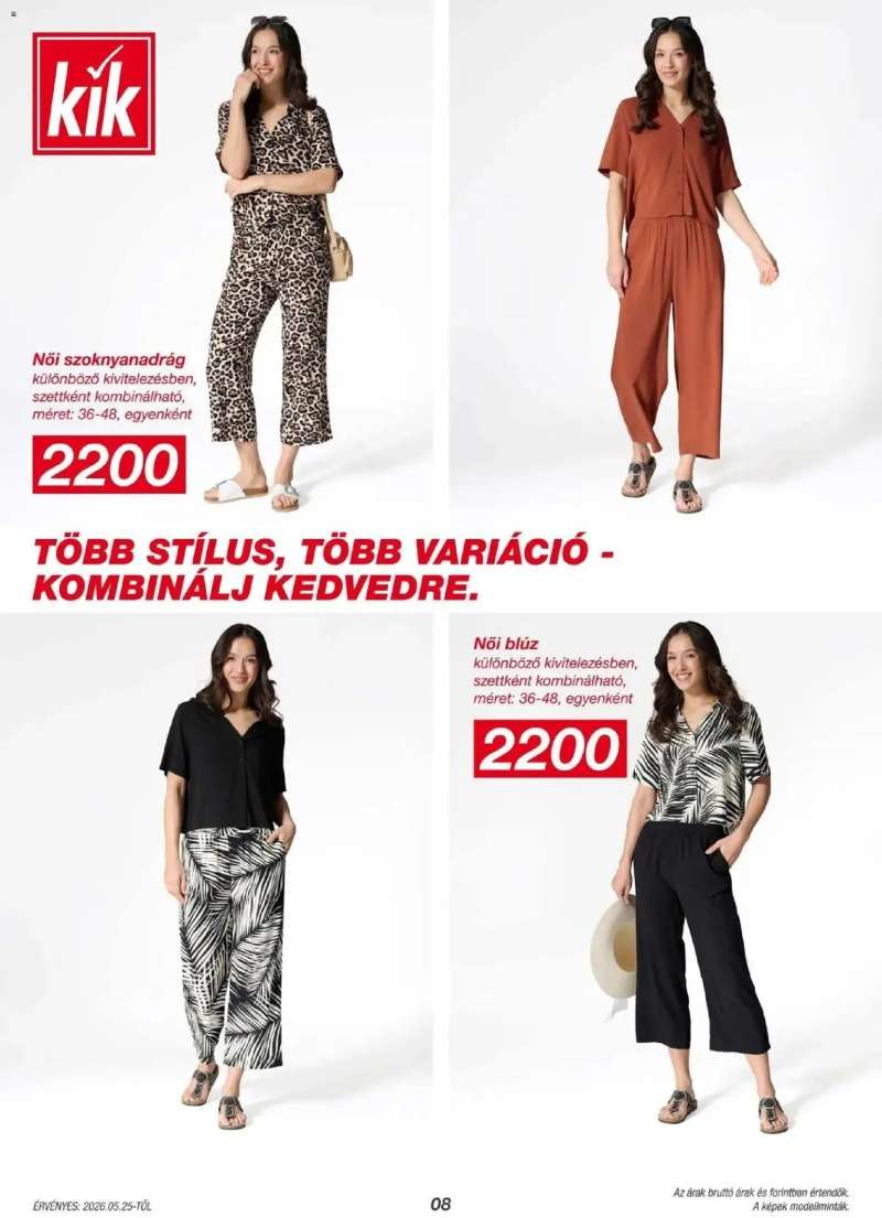 Kik Kik akciós újság Budapest 8 oldal