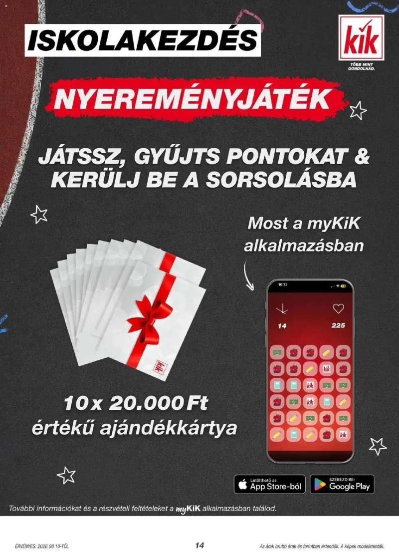 Kik Kik aktuális akciós újság 14 oldal