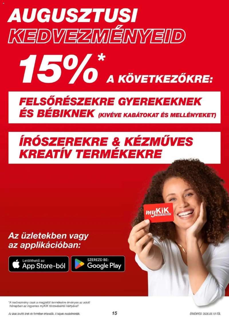 Kik Kik aktuális akciós újság 15 oldal