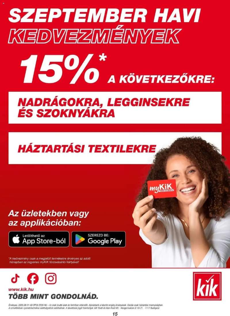 Kik Kik akciós újság Hatvan 15 oldal