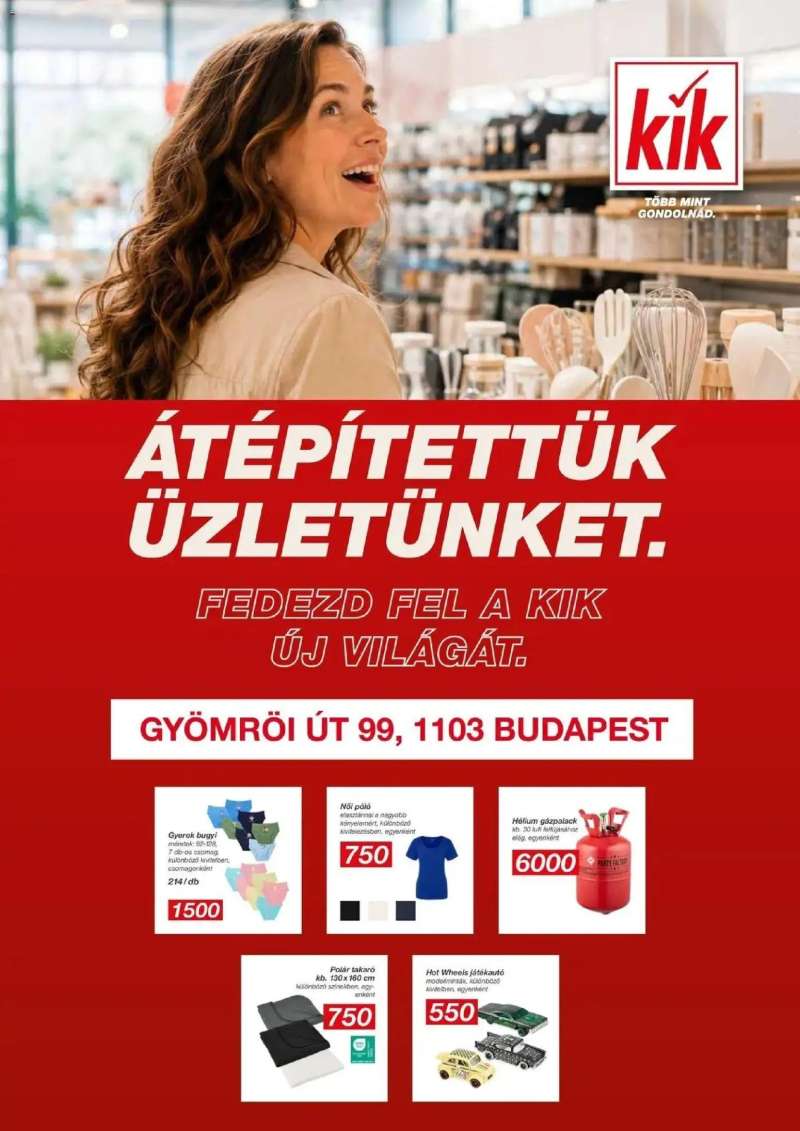 Kik Kik akciós újság Budapest 1 oldal