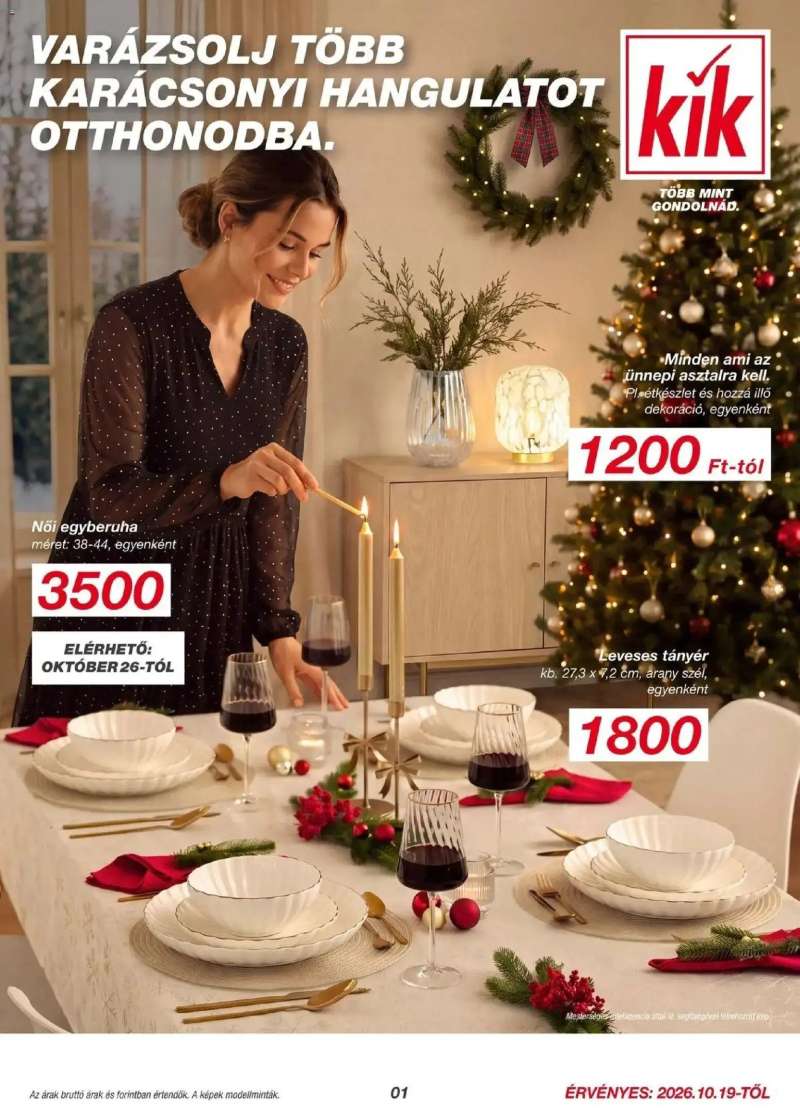Kik Kik aktuális akciós újság 1 oldal