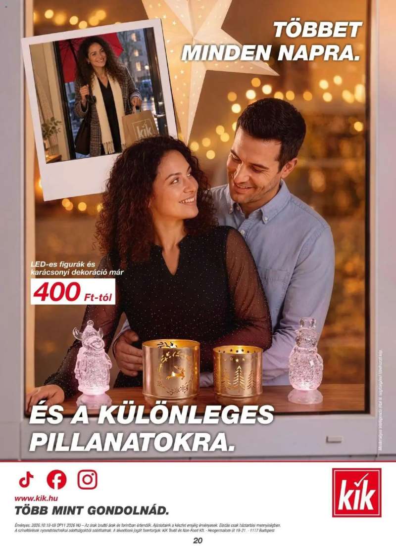 Kik Kik aktuális akciós újság 20 oldal