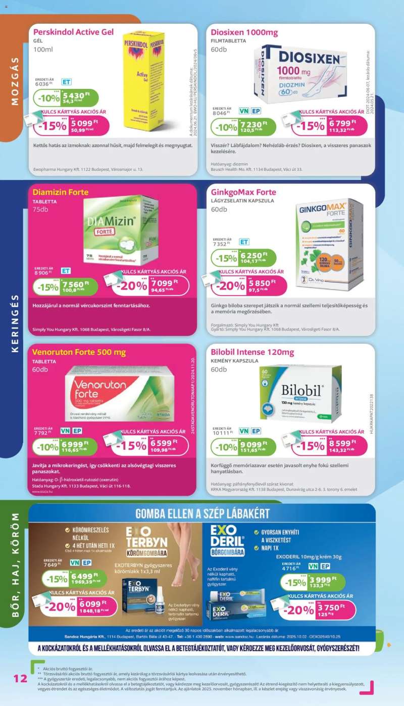 Kulcs Patika Akciós újság Kulcs Patika 12 oldal