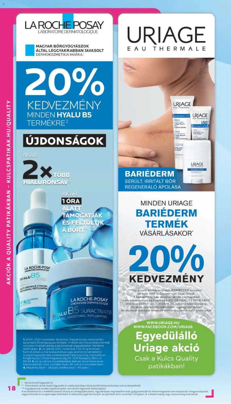 Kulcs Patika Akciós újság Kulcs Patika 18 oldal