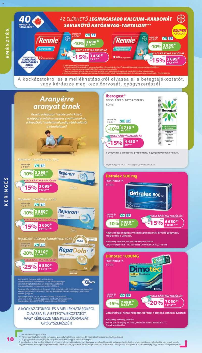 Kulcs Patika Akciós újság Kulcs Patika 10 oldal