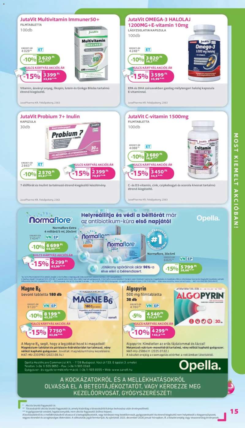 Kulcs Patika Akciós újság Kulcs Patika 15 oldal