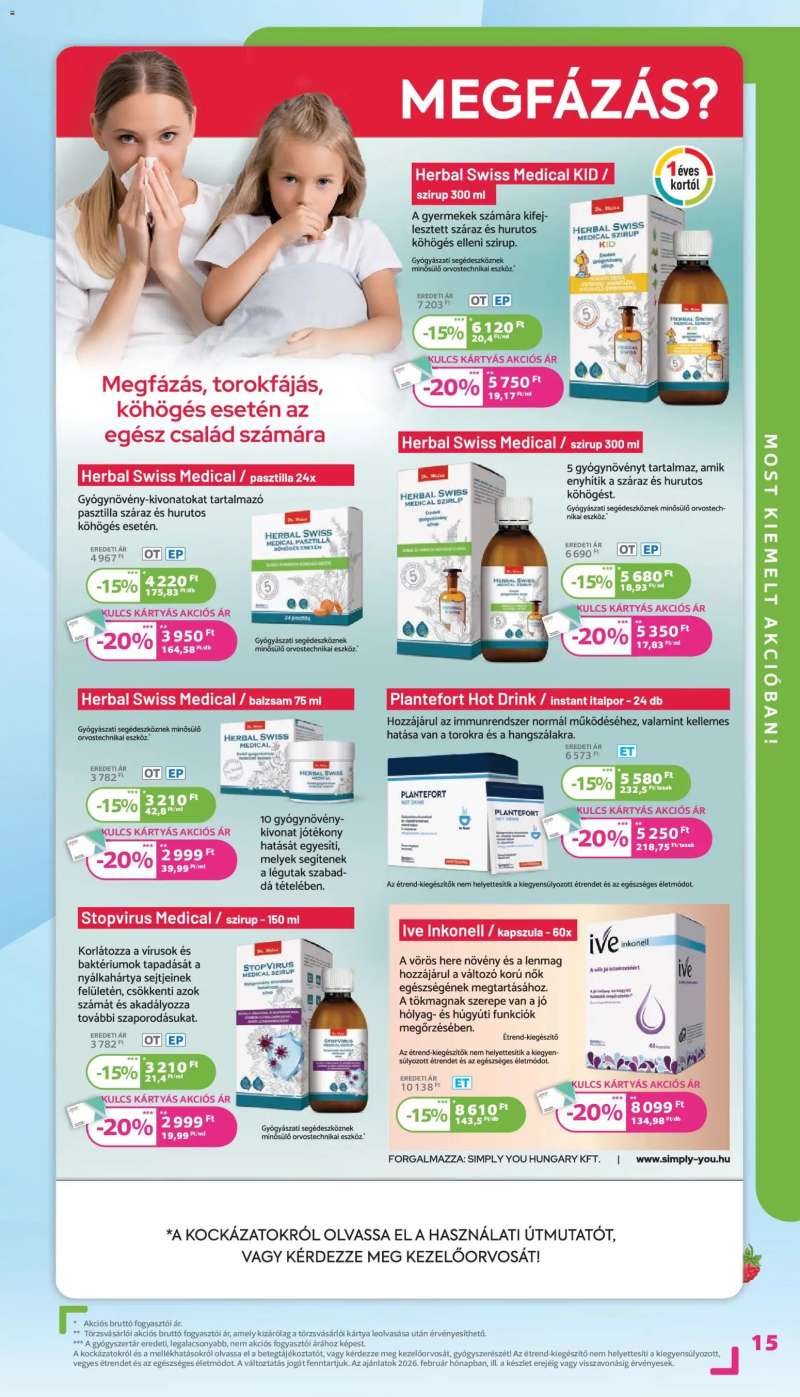 Kulcs Patika Akciós újság Kulcs Patika 15 oldal