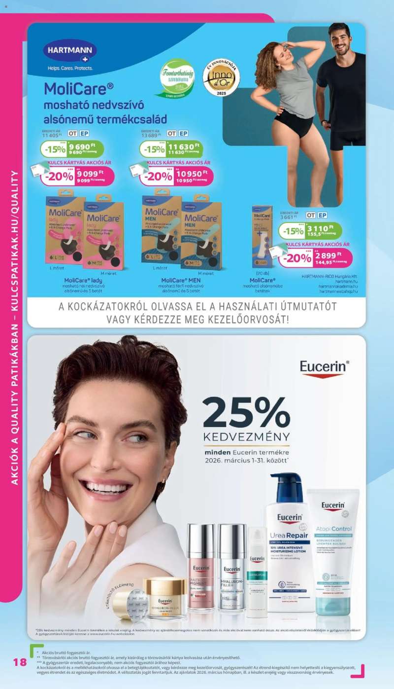 Kulcs Patika Kulcs Patika akciós újság 18 oldal