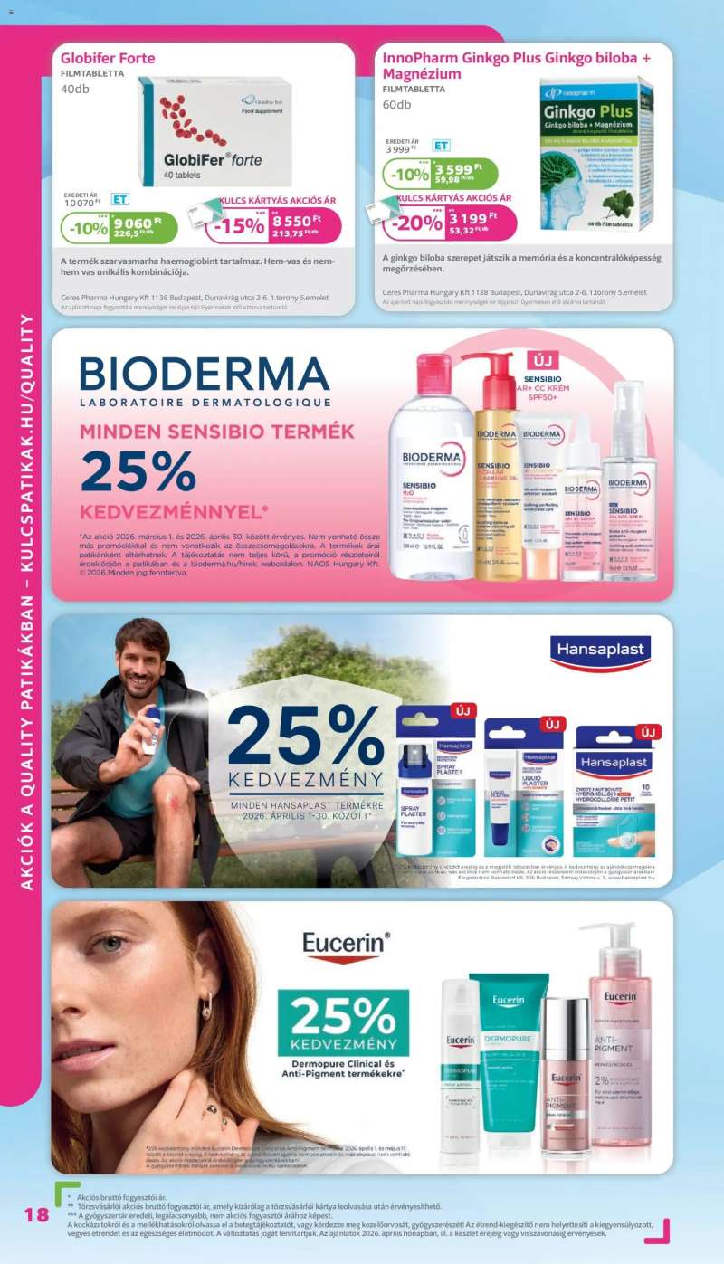 Kulcs Patika Kulcs Patika akciós újság 18 oldal