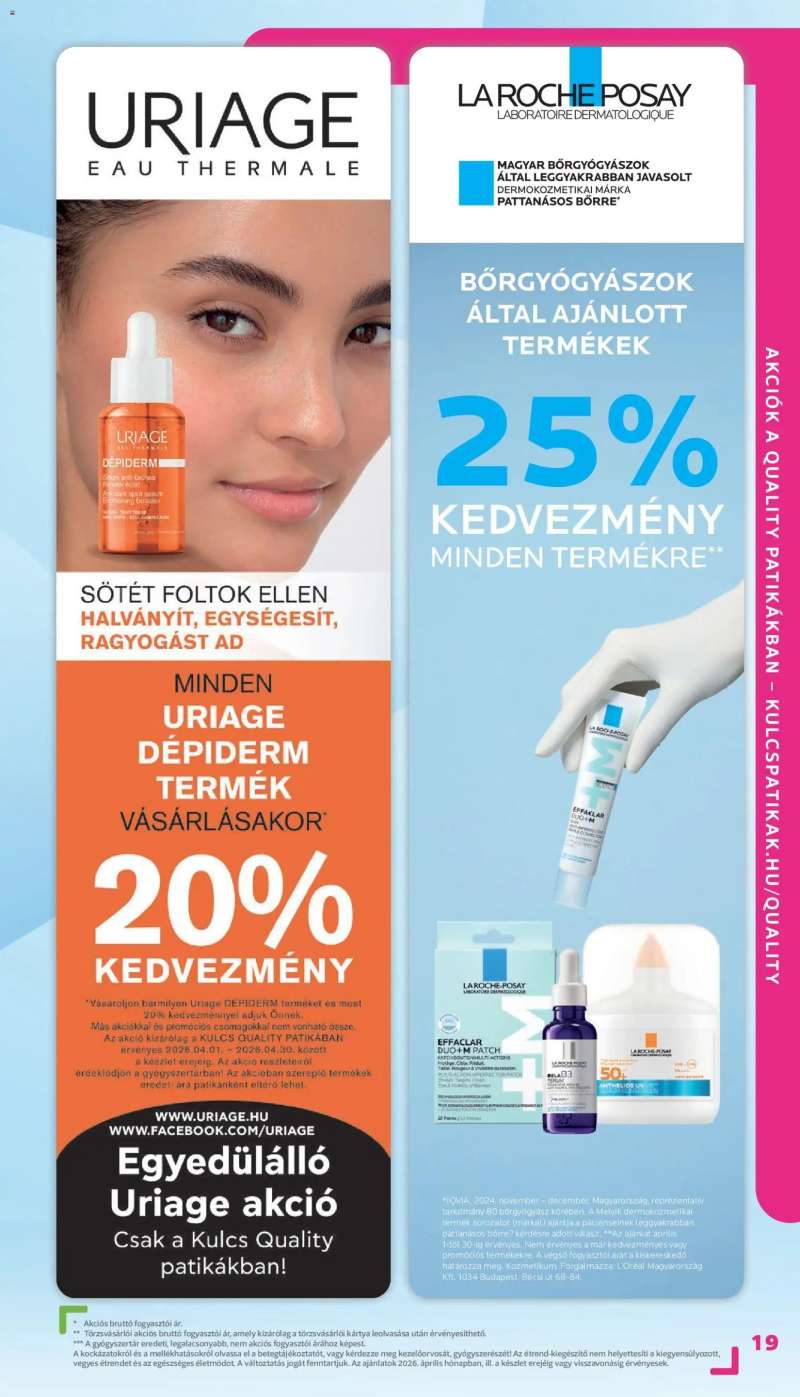 Kulcs Patika Kulcs Patika akciós újság 19 oldal