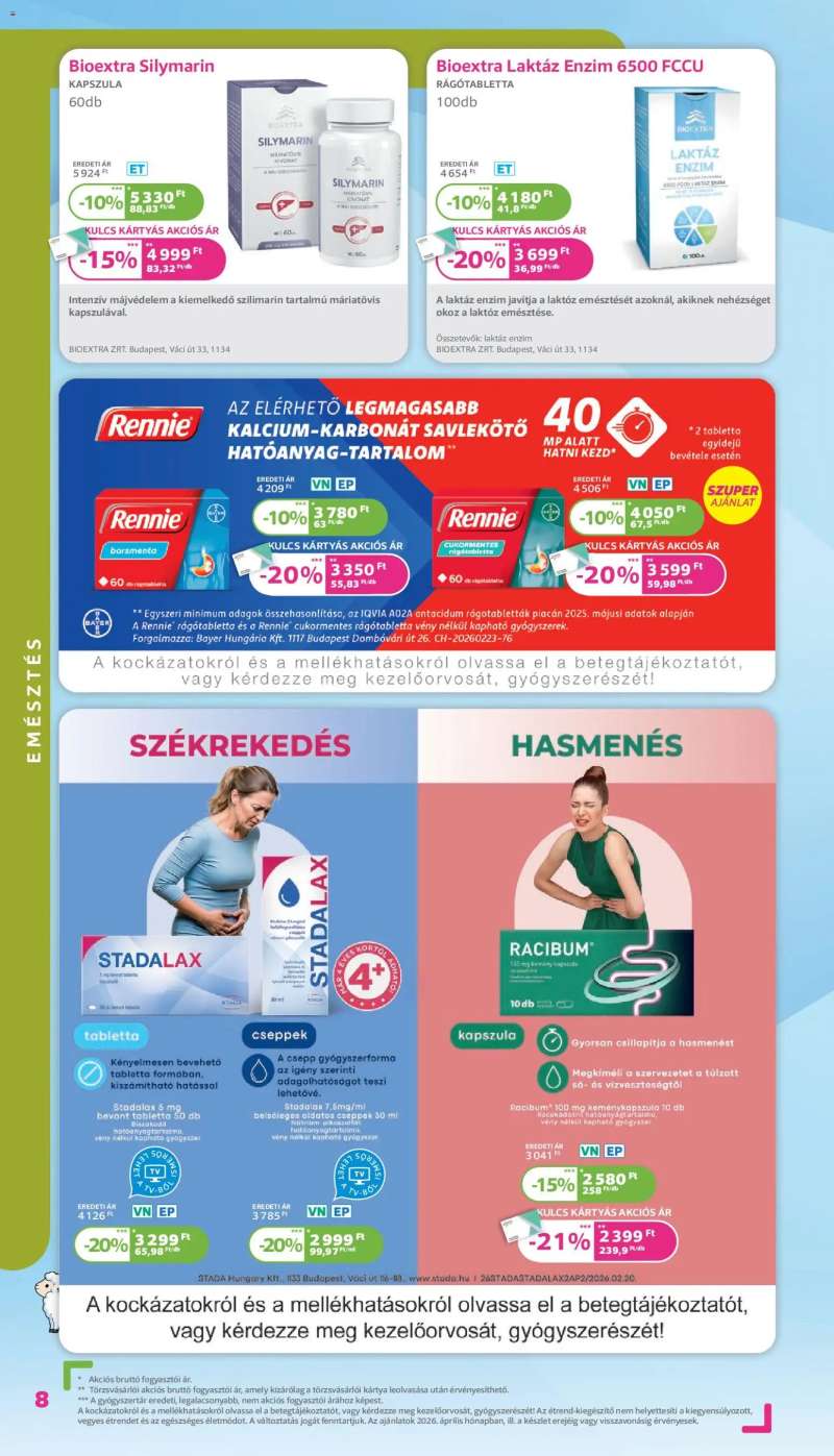 Kulcs Patika Kulcs Patika akciós újság 8 oldal