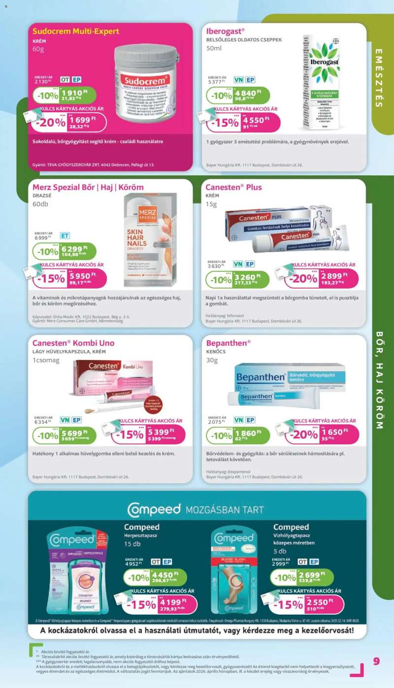 Kulcs Patika Kulcs Patika akciós újság 9 oldal