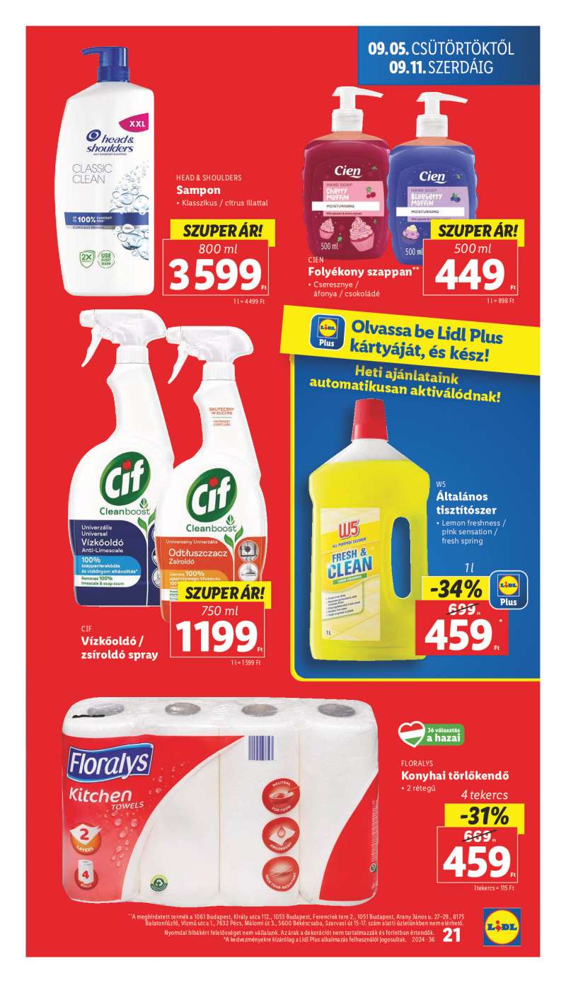 Lidl Akciós Újság 21 oldal