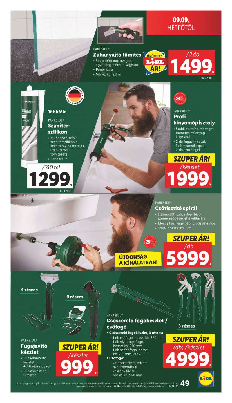 Lidl Akciós Újság 49 oldal