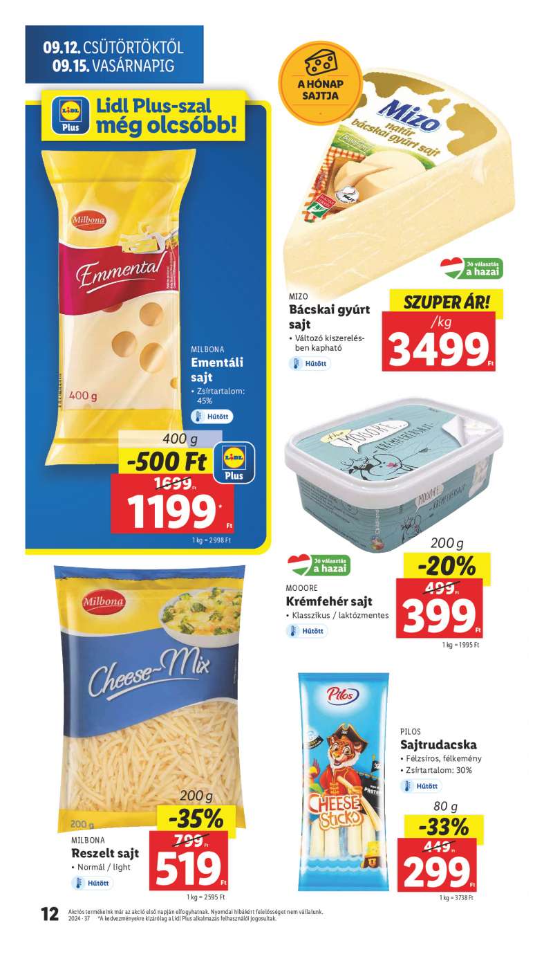 Lidl Érvényes 09.12-től 12 oldal