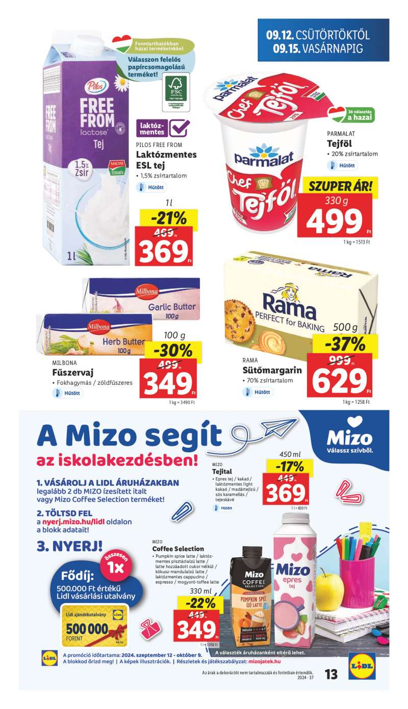 Lidl Érvényes 09.12-től 13 oldal