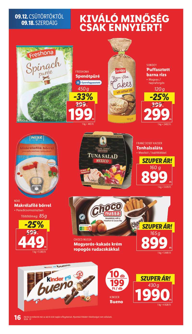 Lidl Érvényes 09.12-től 16 oldal