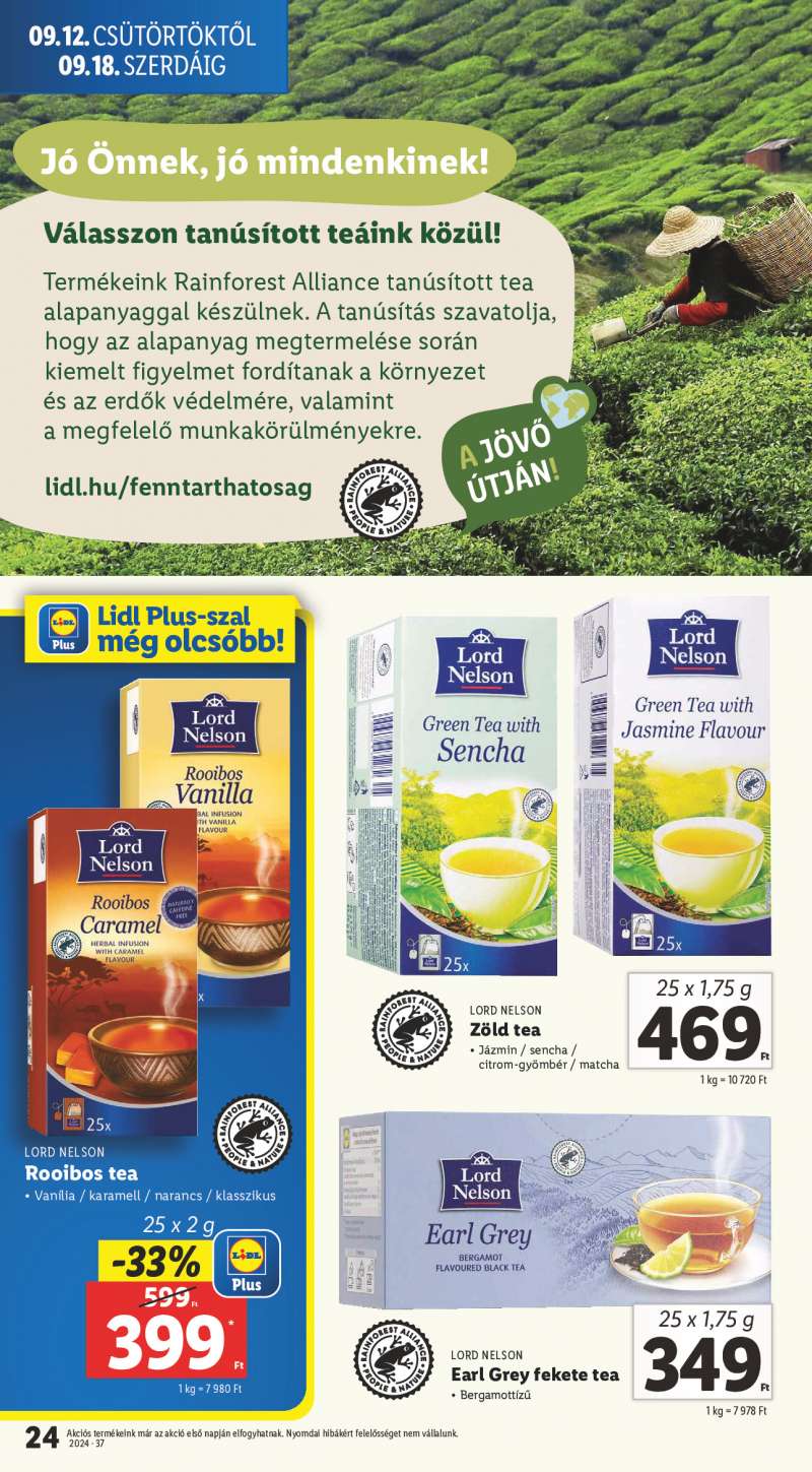 Lidl Érvényes 09.12-től 24 oldal