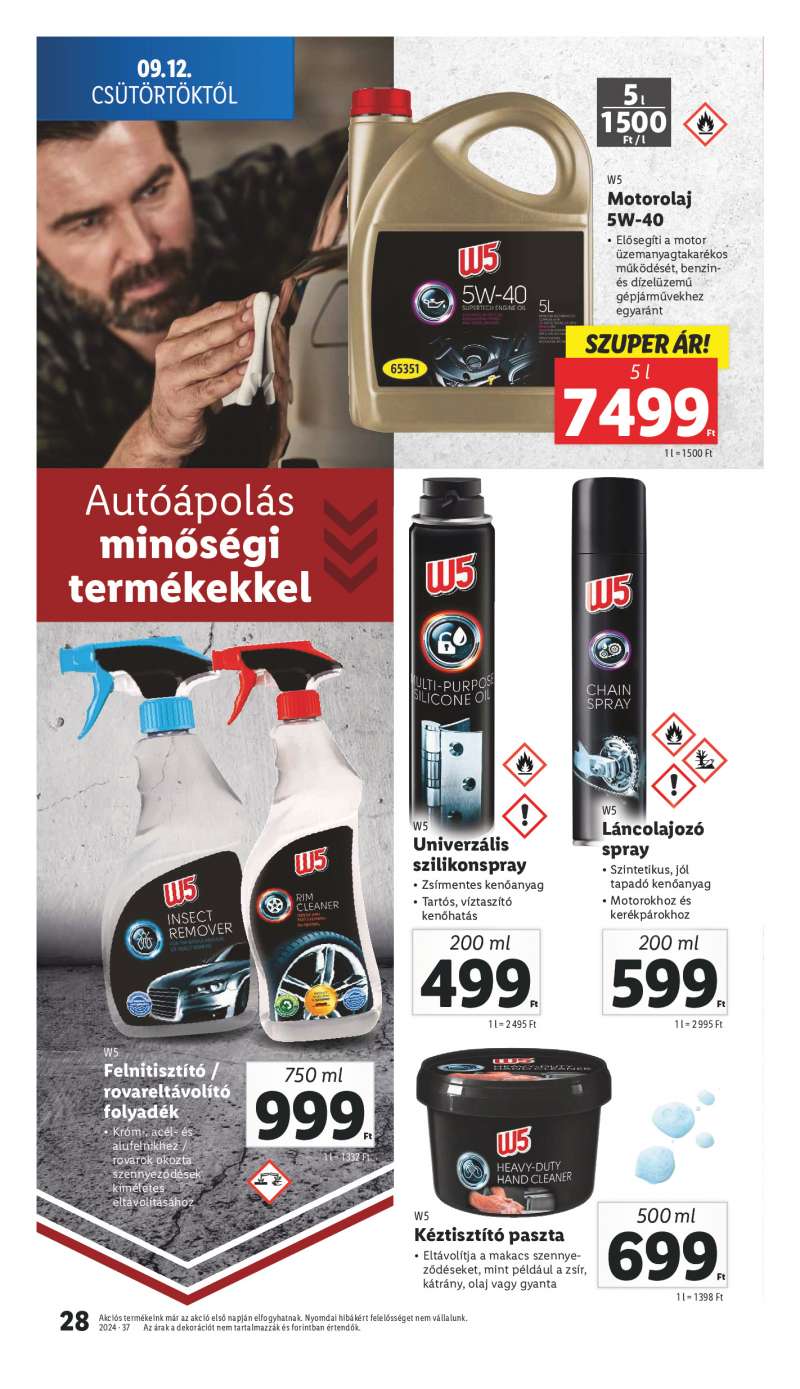 Lidl Érvényes 09.12-től 28 oldal