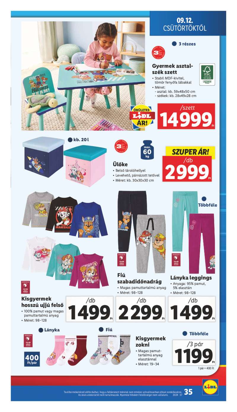 Lidl Érvényes 09.12-től 35 oldal