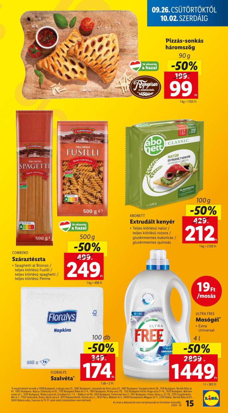 Lidl Akciós Újság 15 oldal