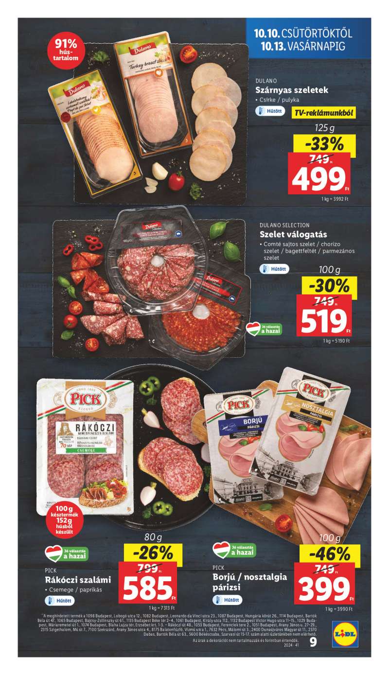 Lidl Akciós Újság 9 oldal