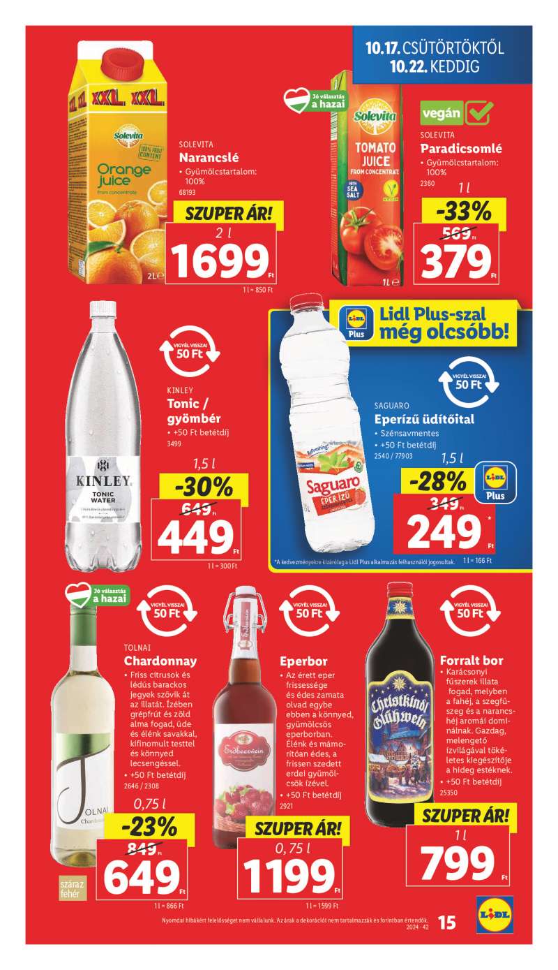 Lidl Érvényes 10.17-től 15 oldal