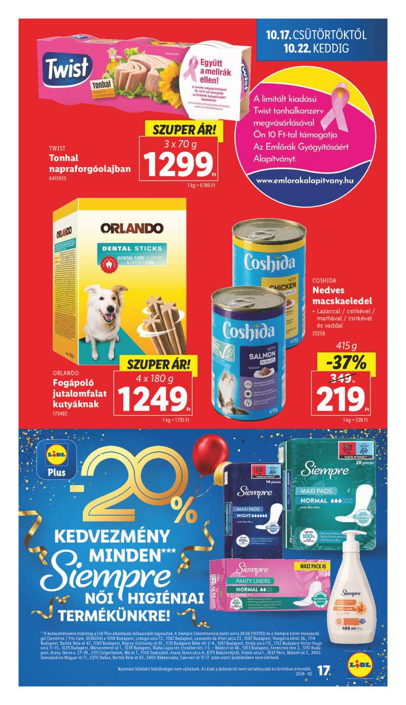 Lidl Érvényes 10.17-től 17 oldal