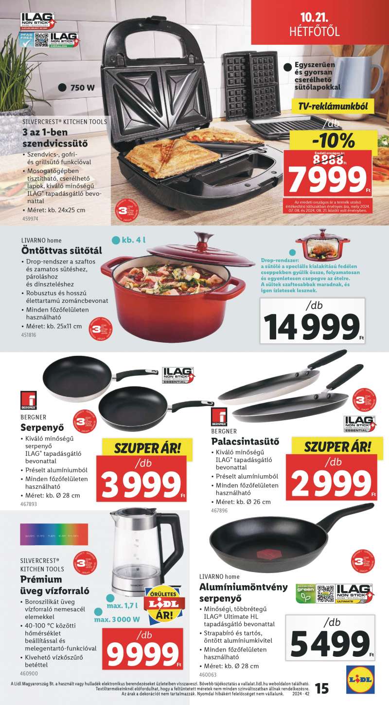 Lidl Lidl Non Food Akciós Újság 10.17-től 15 oldal