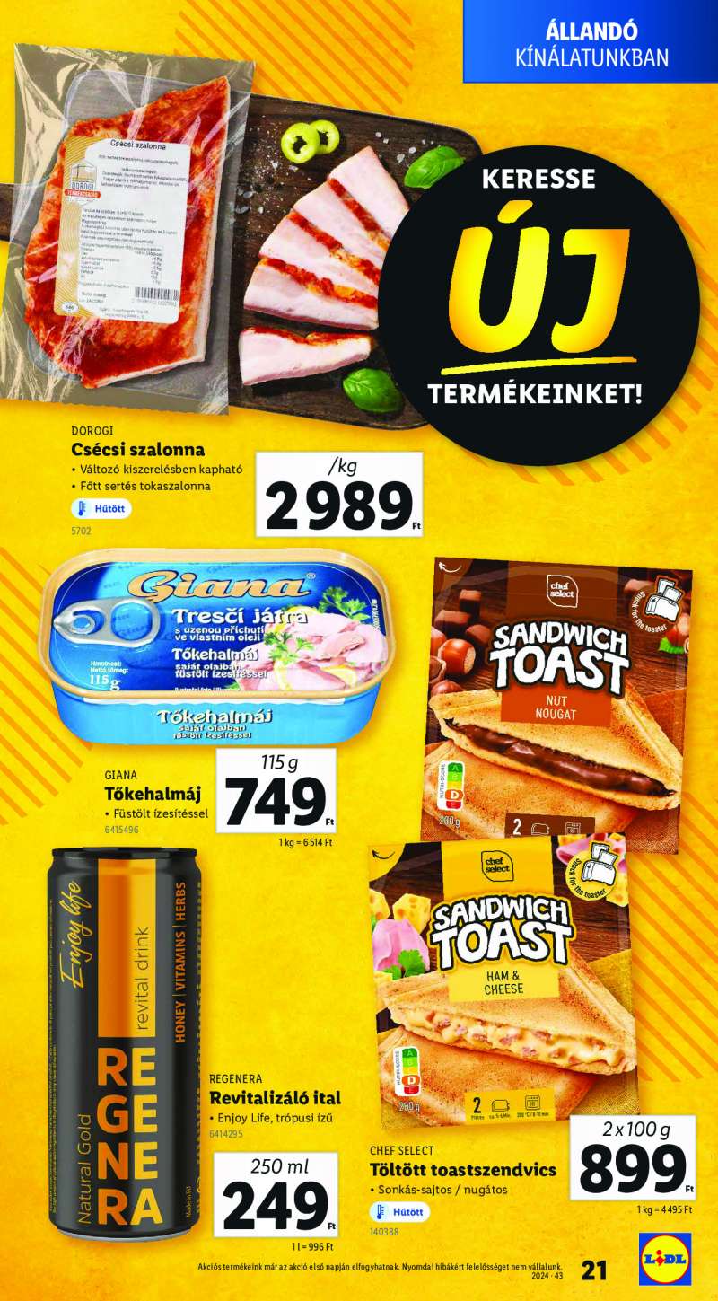 Lidl Akciós Újság 21 oldal