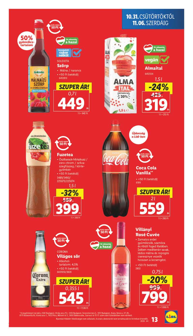 Lidl Akciós Újság 13 oldal